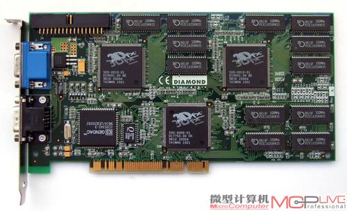 Voodoo2加速卡，以支持SLI双卡运作而著名。